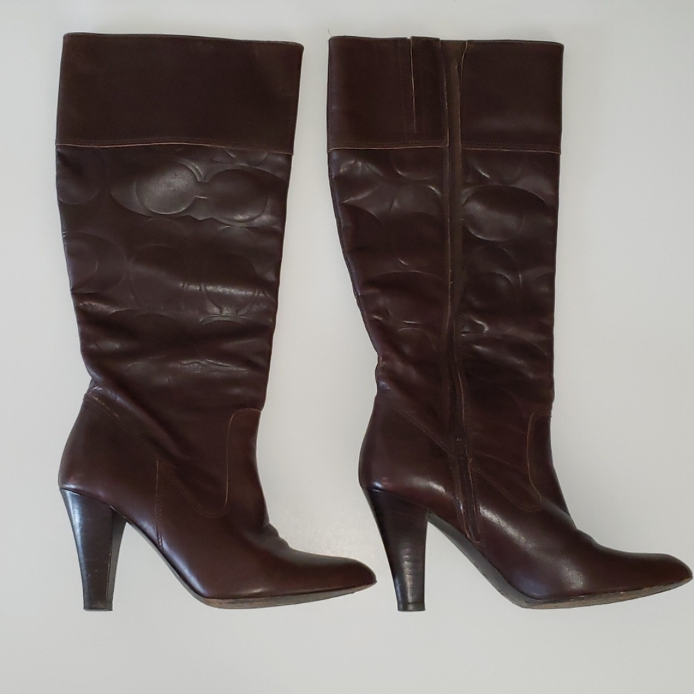 Coach Brown Millie Women Boots Size 6